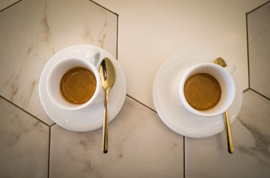 Espresso coffee for breakfast