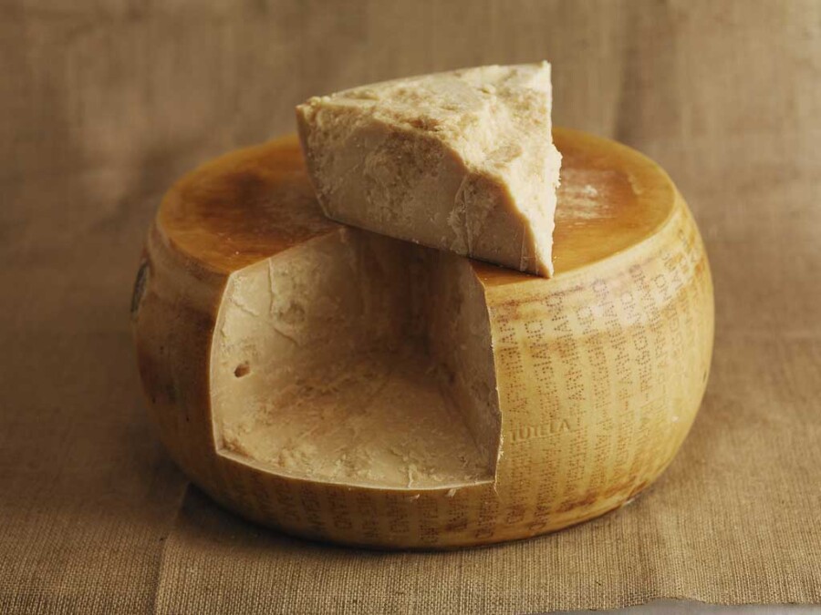 Aged Parmigiano reggiano cheese