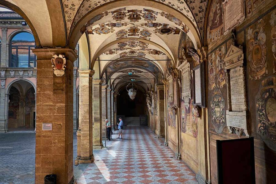 Travel solo in Bologna: Archiginnasio library