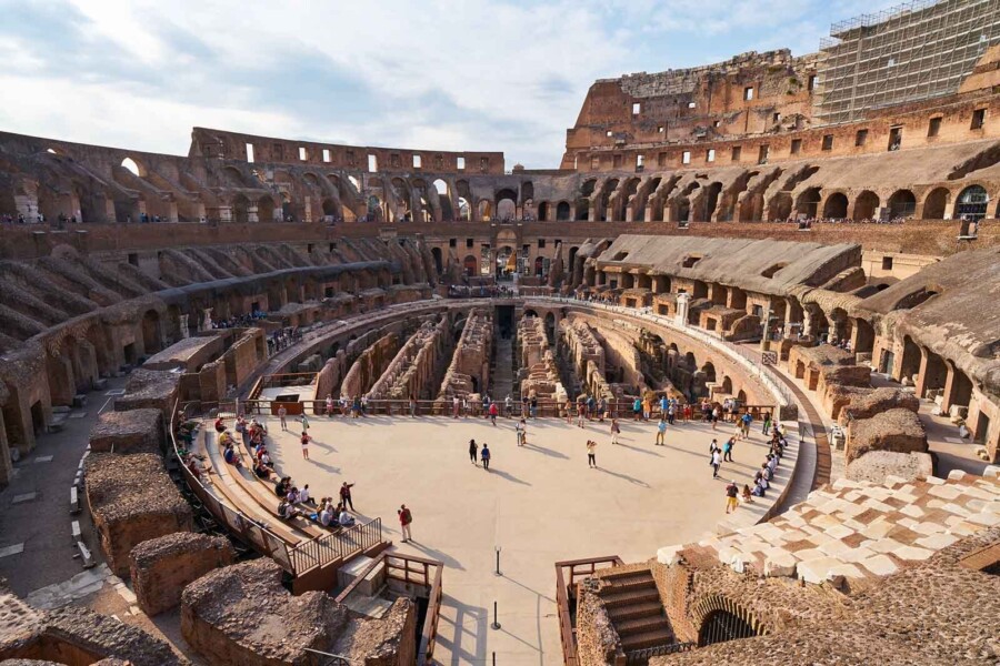 Italy off season colosseum