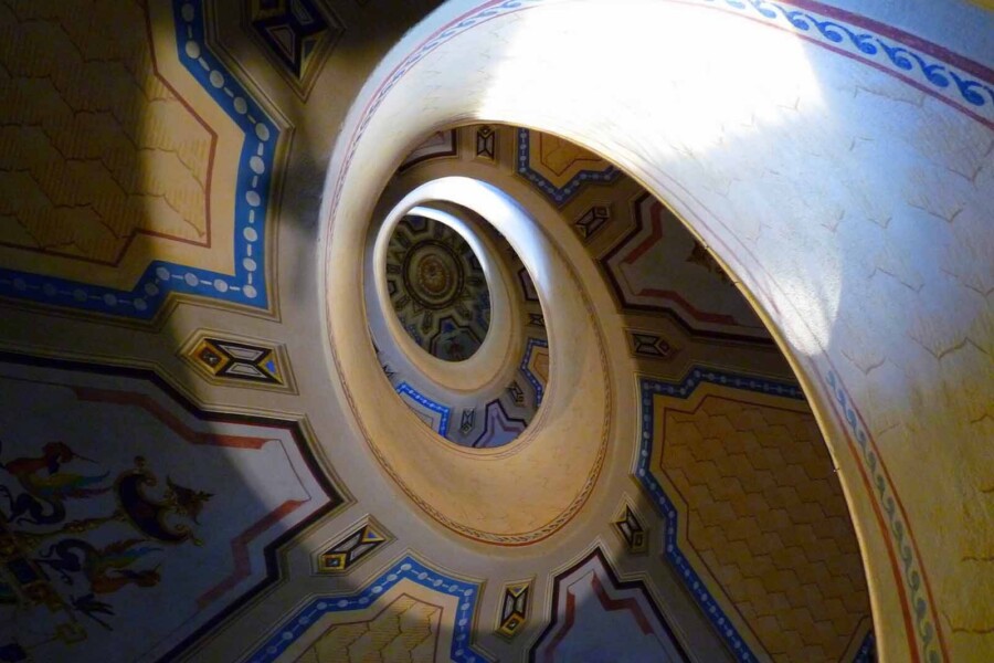 Vignola castle staircase